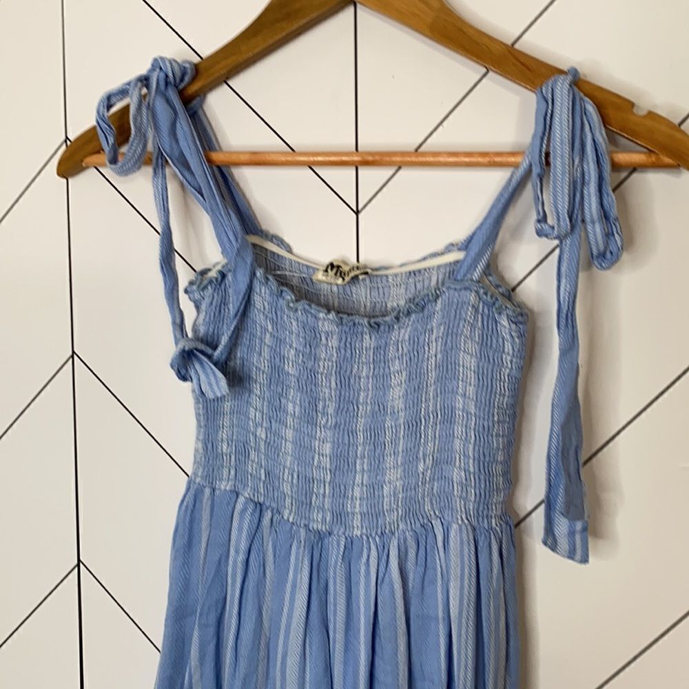 Show Me Your MuMu Smocked Blue Tank Tunic - Picture 2 of 5